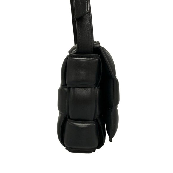 Auth BOTTEGA VENETA Padded Cassette 591970 Black Lambskin - Picture 5 of 16